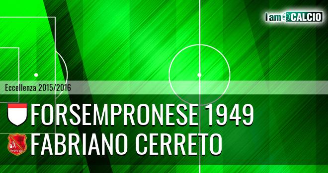 Forsempronese 1949 - Fabriano Cerreto