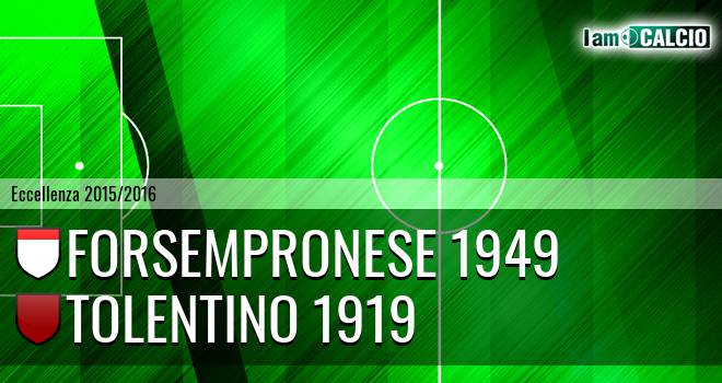 Forsempronese 1949 - Tolentino 1919