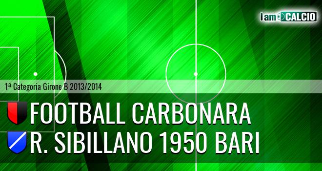 Football Carbonara - R. Sibillano 1950 Bari