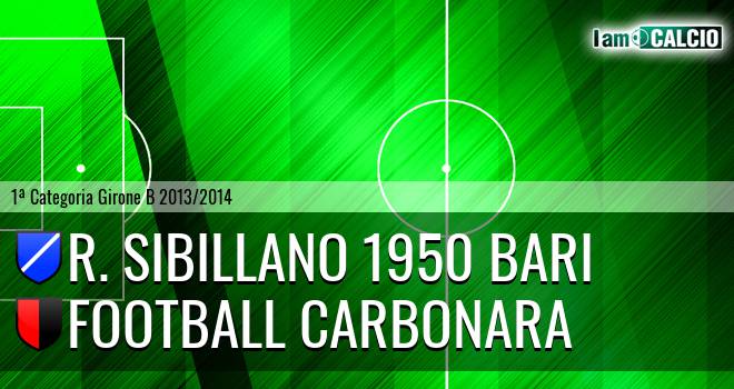 R. Sibillano 1950 Bari - Football Carbonara