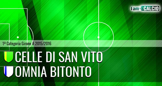 Celle Di San Vito - Bitonto Calcio