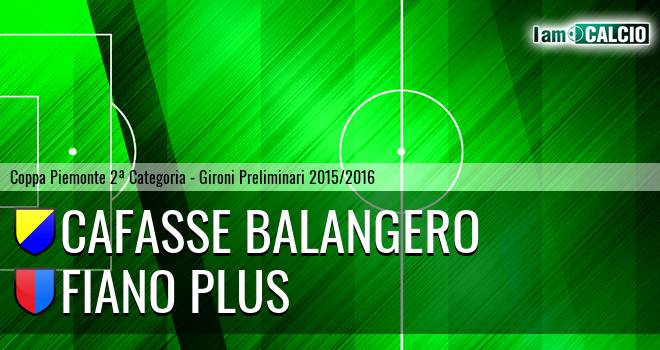 Cafasse Balangero - Fiano Plus