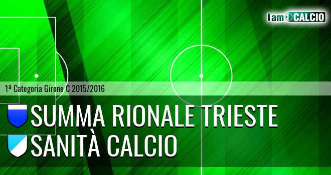 Summa Rionale Trieste - Sanità Calcio