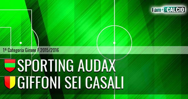 Sporting Audax - Giffoni Sei Casali