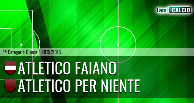 Atletico Faiano - Atletico Per Niente