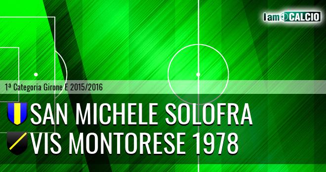San Michele Solofra - Vis Montorese 1978