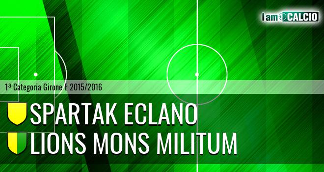 Spartak Eclano - Lions Mons Militum