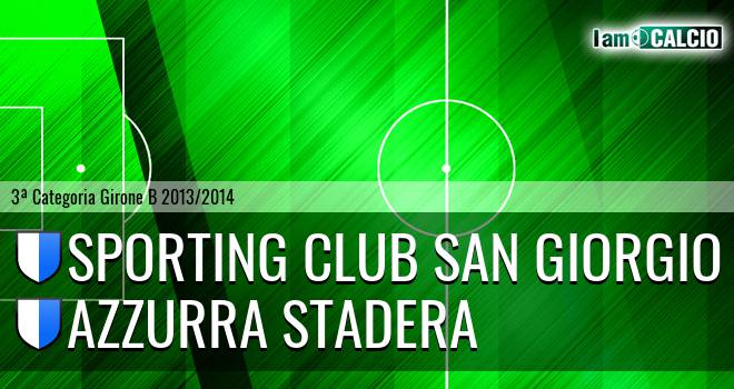 Sporting Club San Giorgio - Azzurra Stadera