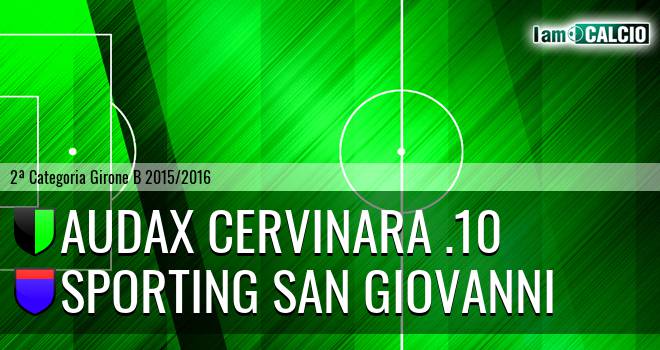 Audax Cervinara .10 - Sporting San Giovanni