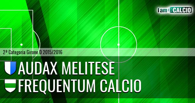 Audax Melitese - Frequentum Calcio