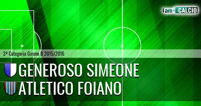 Generoso Simeone - Atletico Foiano