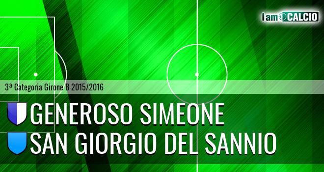 Generoso Simeone - San Giorgio del Sannio