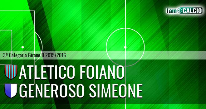 Atletico Foiano - Generoso Simeone