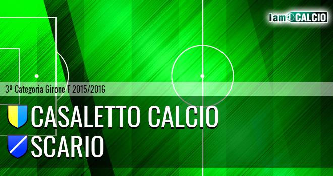 Casaletto Calcio - Scario