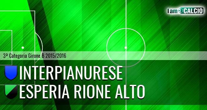 Interpianurese - Esperia Rione Alto