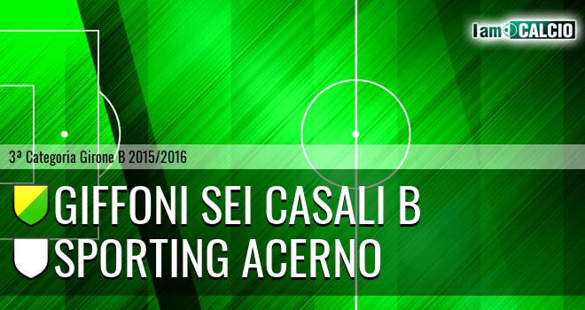 Giffoni Sei Casali B - Sporting Acerno