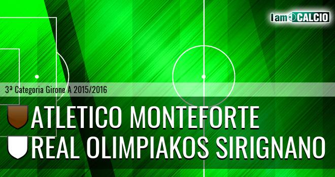 Virtus Monteforte Irpino - Real Olimpiakos Sirignano