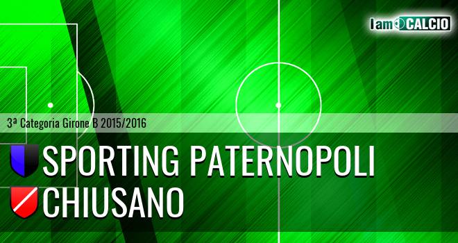 Sporting Paternopoli - Chiusano