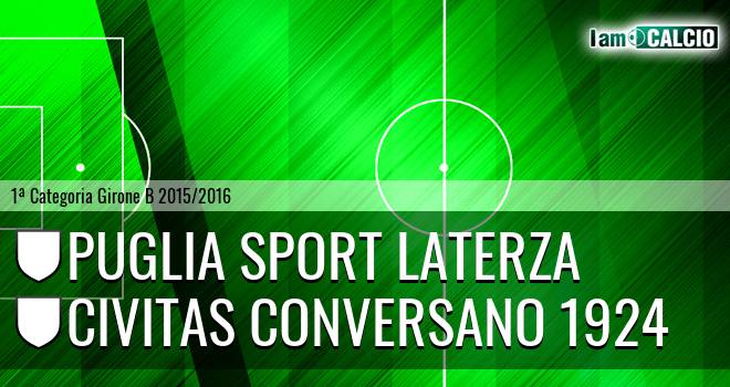 Puglia Sport Laterza - Civitas Conversano 1924