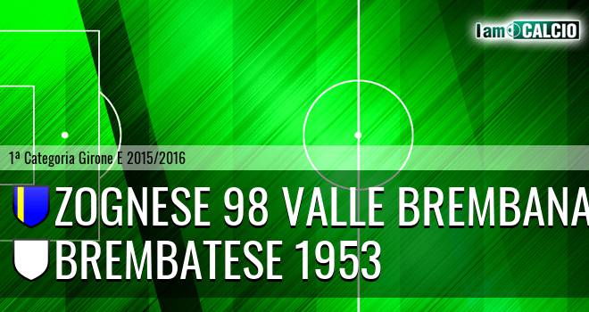 Zognese 98 Valle Brembana - Brembatese 1953