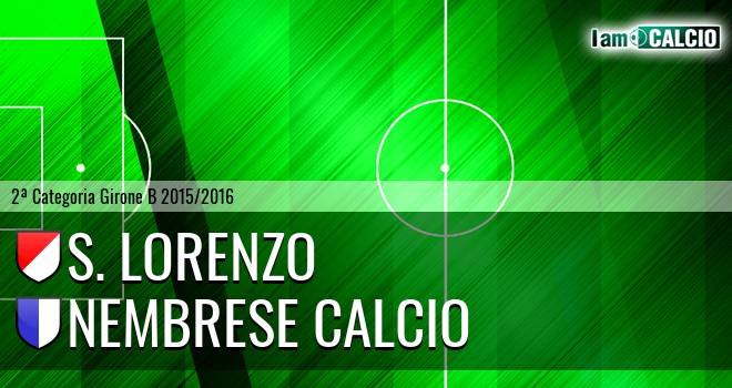 S. Lorenzo - Nembrese calcio