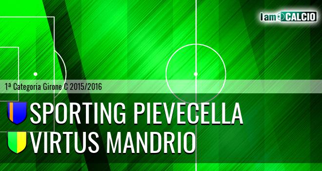 Sporting Pievecella - Virtus Mandrio