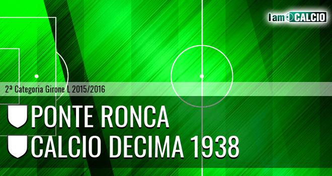 Ponte Ronca - Calcio Decima 1938