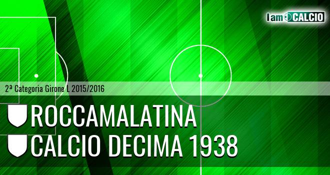 Roccamalatina - Calcio Decima 1938