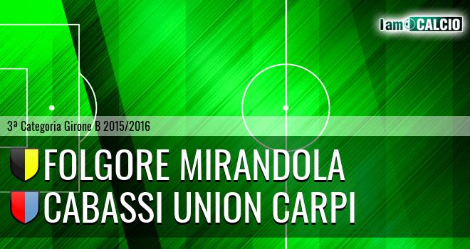 Folgore Mirandola - Cabassi Union Carpi