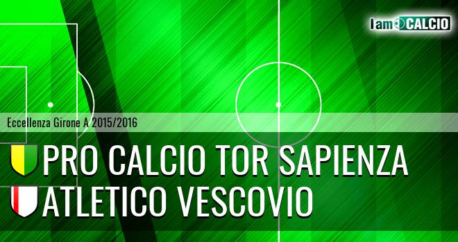 Pro Calcio Tor Sapienza - Atletico Vescovio