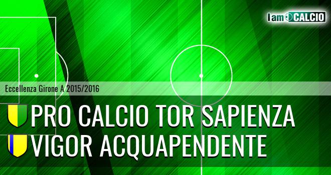 Pro Calcio Tor Sapienza - Vigor Acquapendente