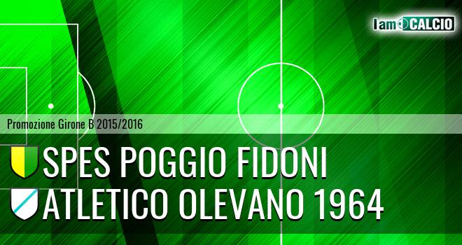 Spes Poggio Fidoni - Atletico Olevano 1964