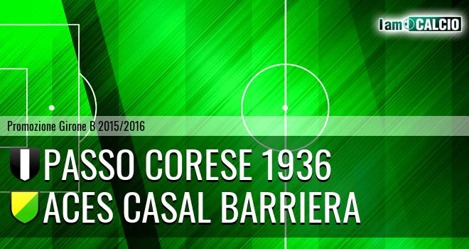 Passo Corese 1936 - Aces Casal Barriera