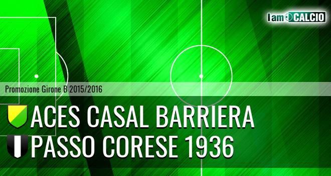 Aces Casal Barriera - Passo Corese 1936