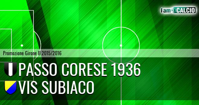 Passo Corese 1936 - Vis Subiaco