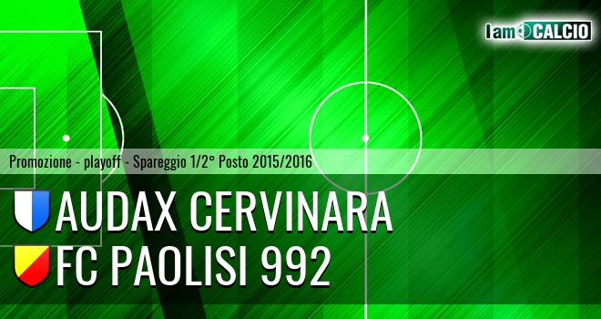 Audax Cervinara - FC Paolisi 992