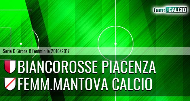 Biancorosse Piacenza - Femm.Mantova Calcio