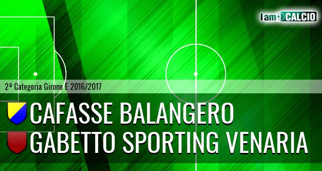 Cafasse Balangero - Gabetto Sporting Venaria