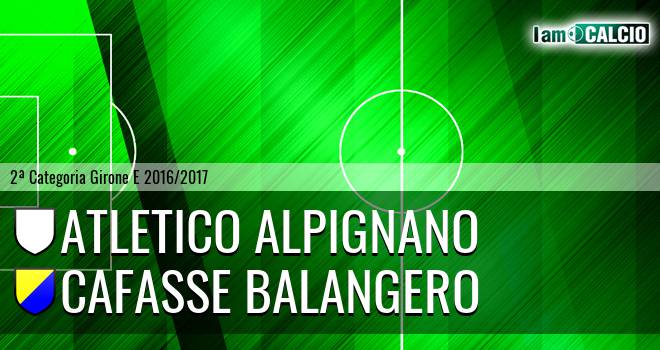 Atletico Alpignano - Cafasse Balangero