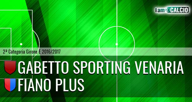 Gabetto Sporting Venaria - Fiano Plus