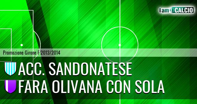 Acc. Sandonatese - Fara Olivana con Sola