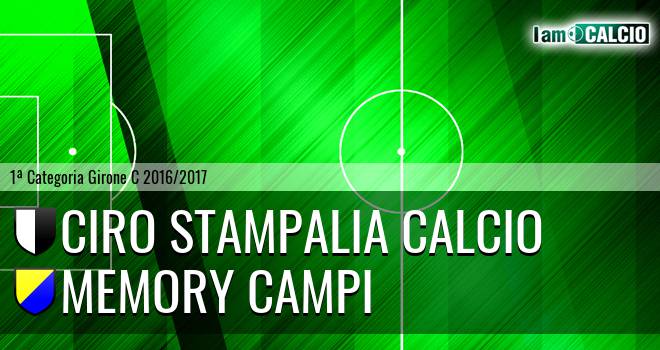 Ciro Stampalia Calcio - Memory Campi