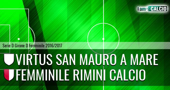 Virtus San Mauro a Mare - Femminile Rimini Calcio