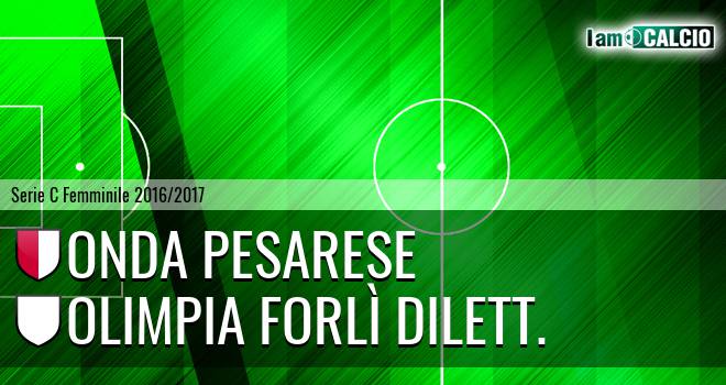 Onda Pesarese - Olimpia Forlì Dilett.