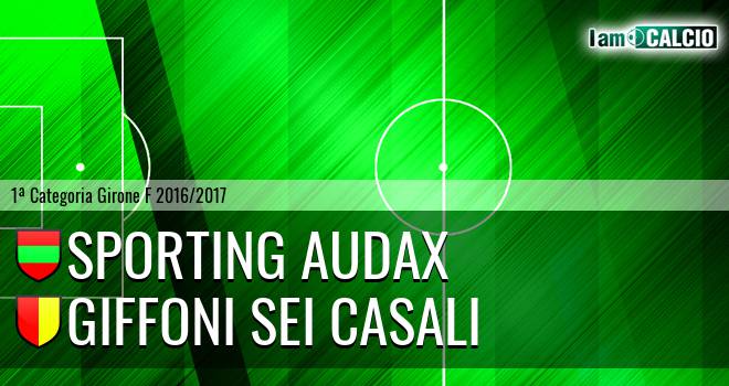 Sporting Audax - Giffoni Sei Casali