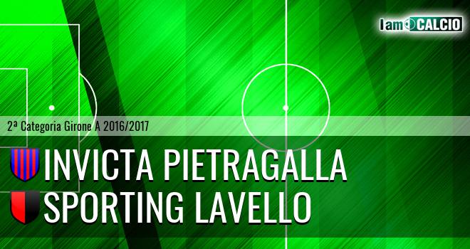 Invicta Pietragalla - Sporting Lavello