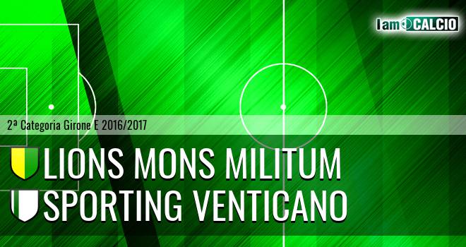 Lions Mons Militum - Sporting Venticano