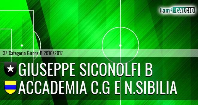 Giuseppe Siconolfi B - Accademia C.G e N.Sibilia