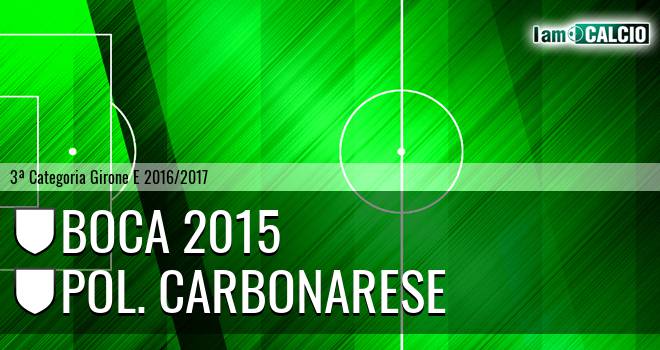 Boca 2015 - Pol. Carbonarese