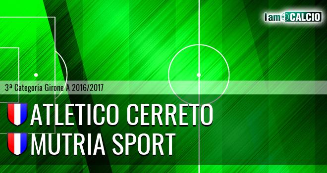 Union Cerreto Sannita - Mutria Sport